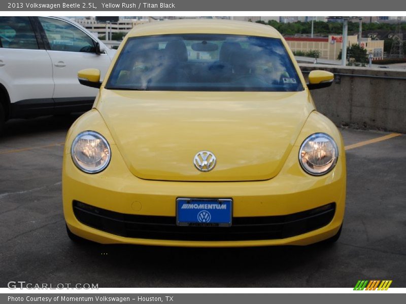 Yellow Rush / Titan Black 2013 Volkswagen Beetle 2.5L
