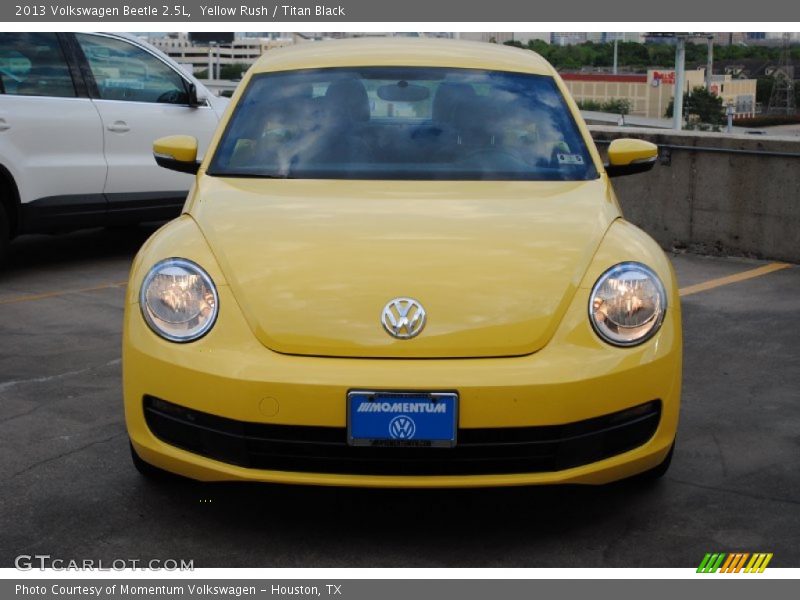 Yellow Rush / Titan Black 2013 Volkswagen Beetle 2.5L