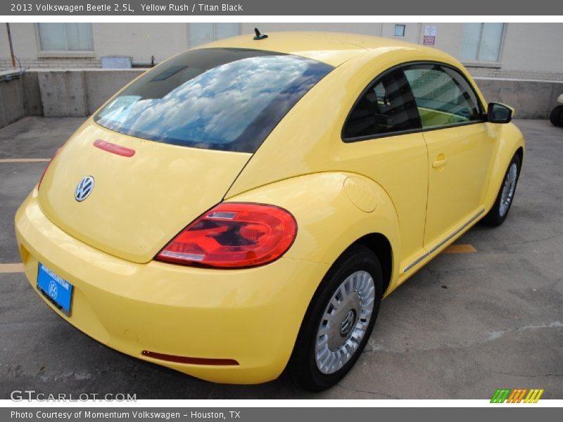 Yellow Rush / Titan Black 2013 Volkswagen Beetle 2.5L