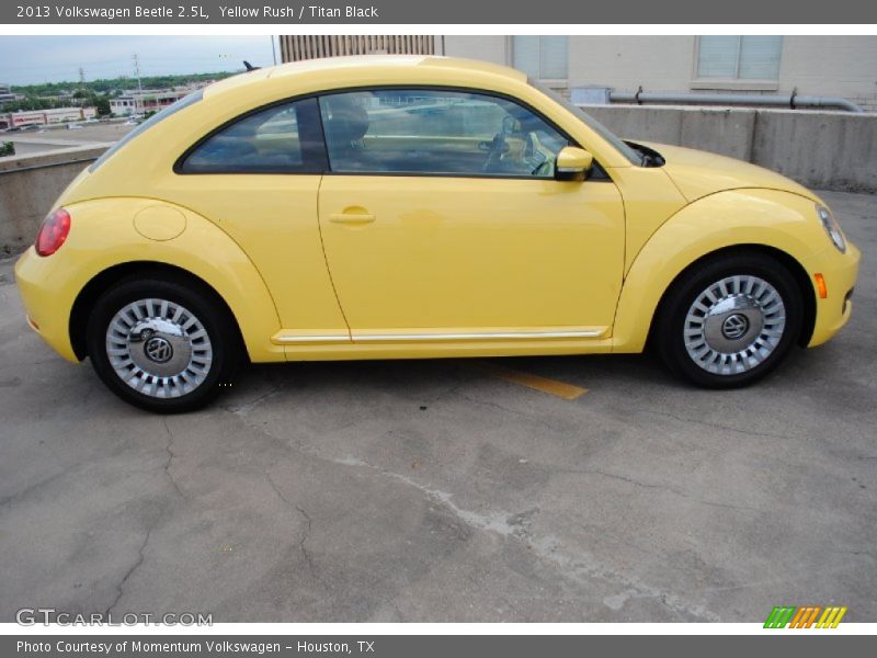 Yellow Rush / Titan Black 2013 Volkswagen Beetle 2.5L