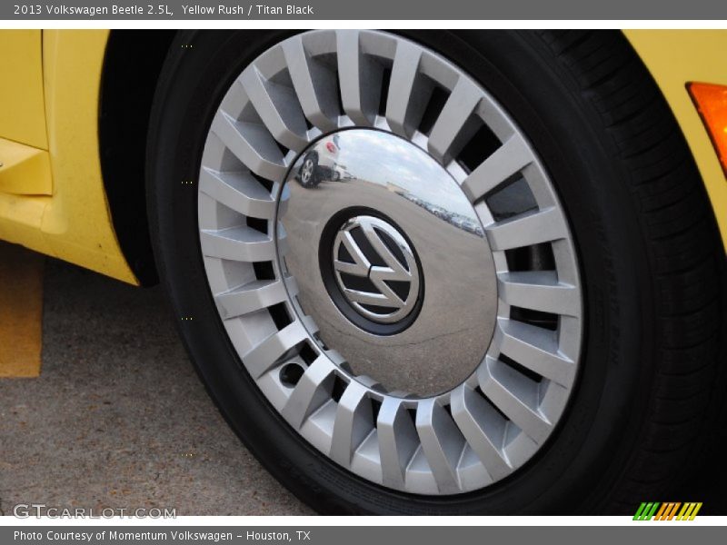 Yellow Rush / Titan Black 2013 Volkswagen Beetle 2.5L