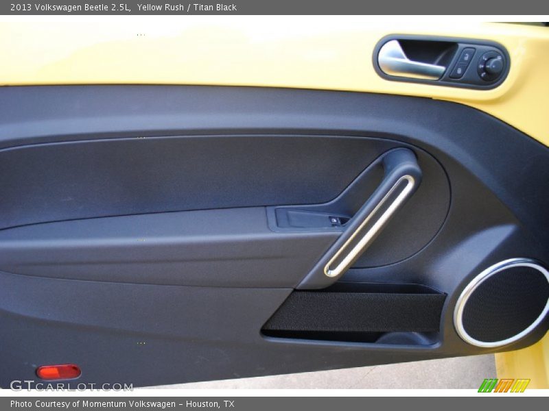 Yellow Rush / Titan Black 2013 Volkswagen Beetle 2.5L