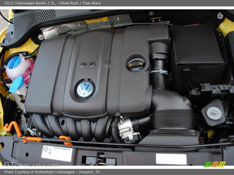Yellow Rush / Titan Black 2013 Volkswagen Beetle 2.5L