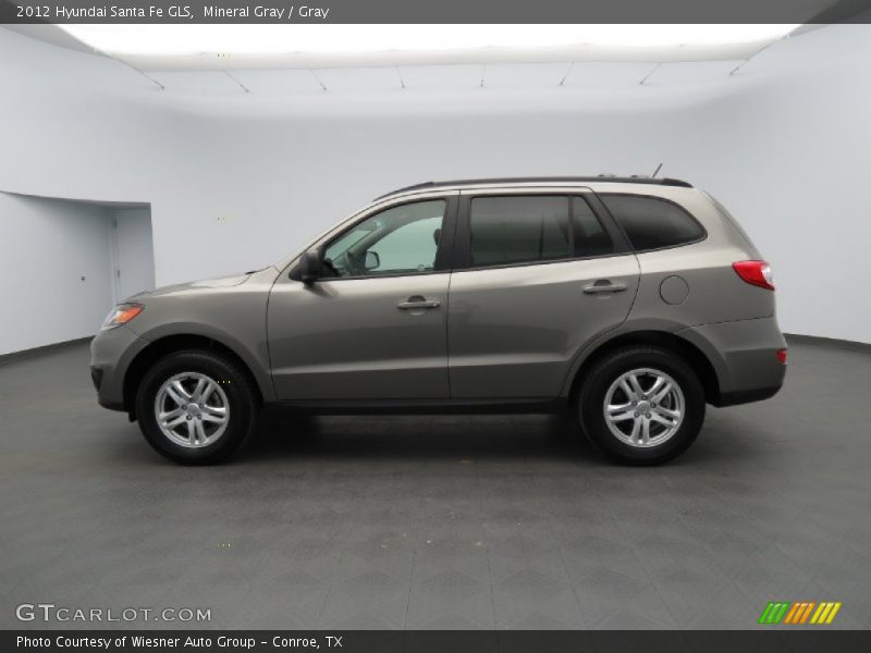 Mineral Gray / Gray 2012 Hyundai Santa Fe GLS