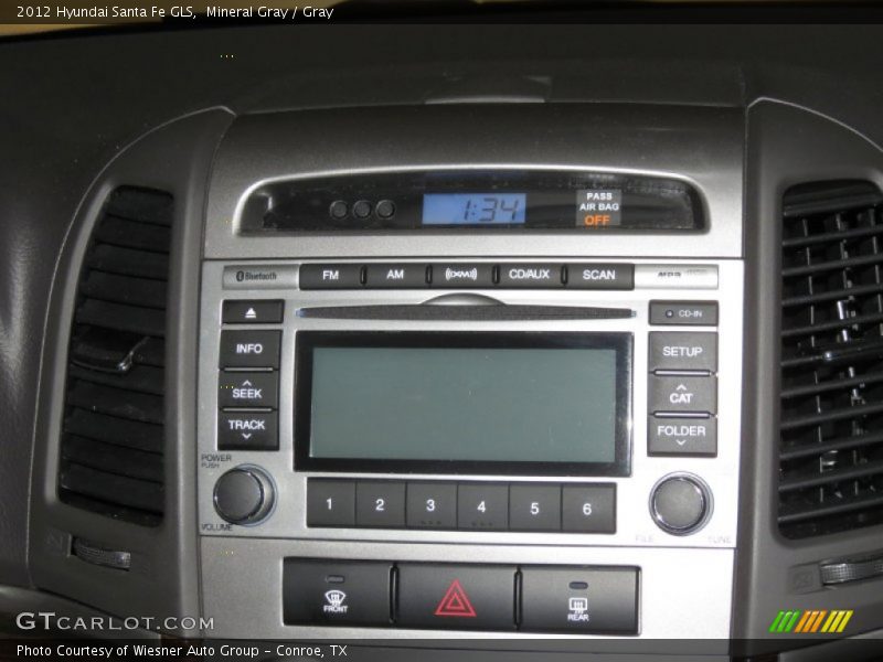 Mineral Gray / Gray 2012 Hyundai Santa Fe GLS
