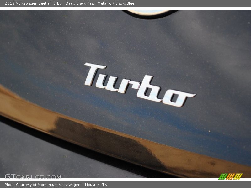 Deep Black Pearl Metallic / Black/Blue 2013 Volkswagen Beetle Turbo
