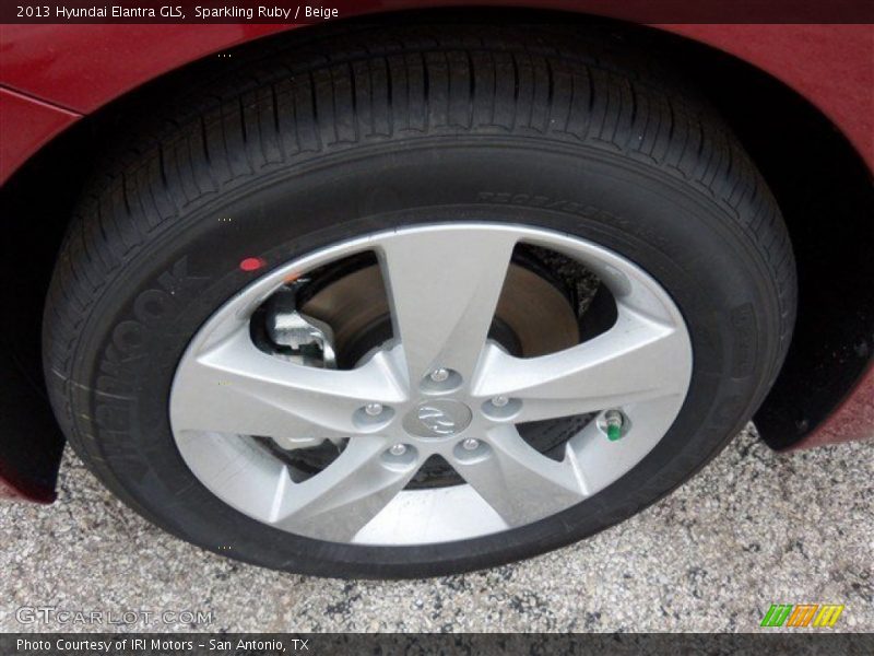 Sparkling Ruby / Beige 2013 Hyundai Elantra GLS
