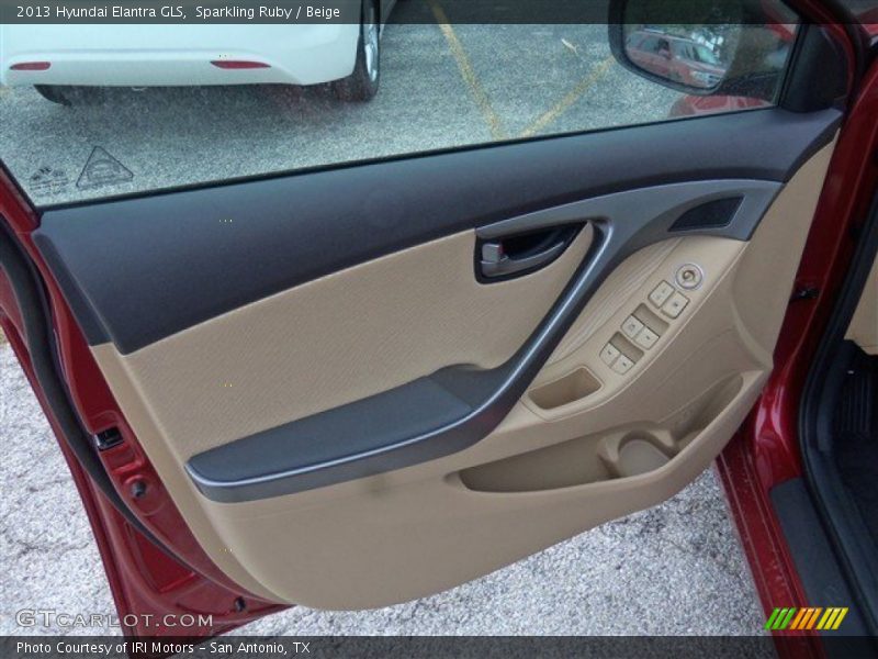 Sparkling Ruby / Beige 2013 Hyundai Elantra GLS