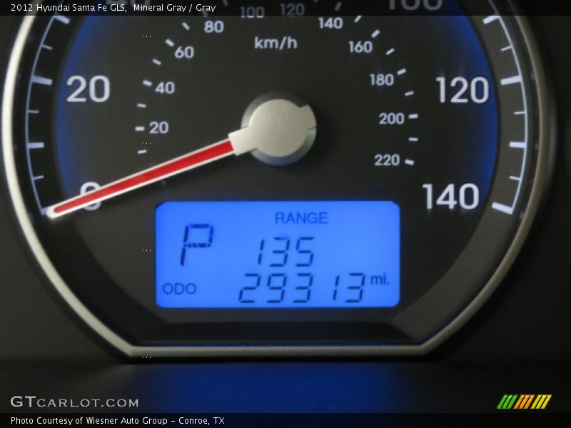 Mineral Gray / Gray 2012 Hyundai Santa Fe GLS