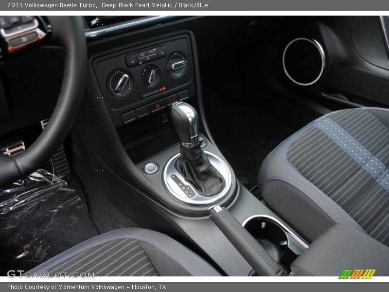 Deep Black Pearl Metallic / Black/Blue 2013 Volkswagen Beetle Turbo