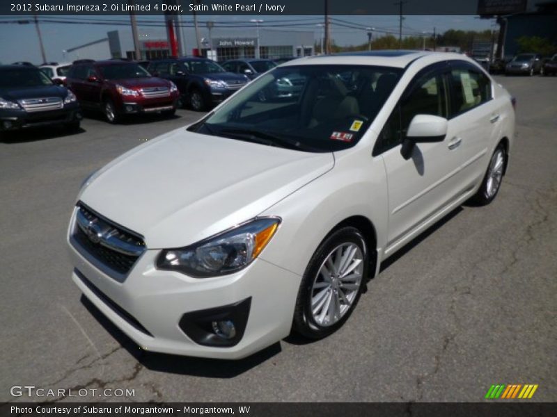 Satin White Pearl / Ivory 2012 Subaru Impreza 2.0i Limited 4 Door