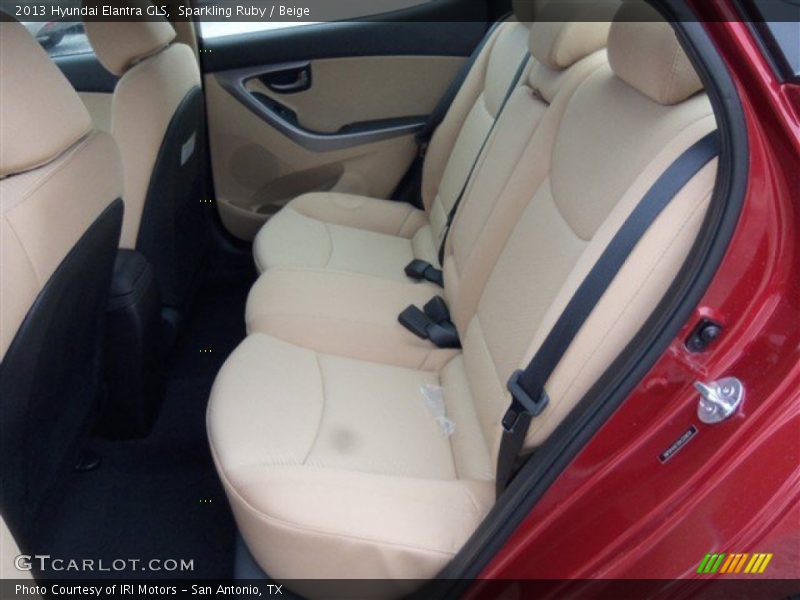 Sparkling Ruby / Beige 2013 Hyundai Elantra GLS