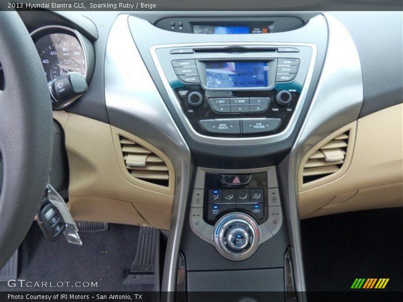 Sparkling Ruby / Beige 2013 Hyundai Elantra GLS