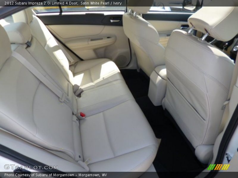 Satin White Pearl / Ivory 2012 Subaru Impreza 2.0i Limited 4 Door