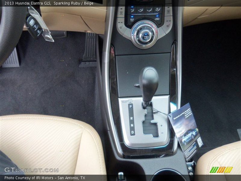Sparkling Ruby / Beige 2013 Hyundai Elantra GLS