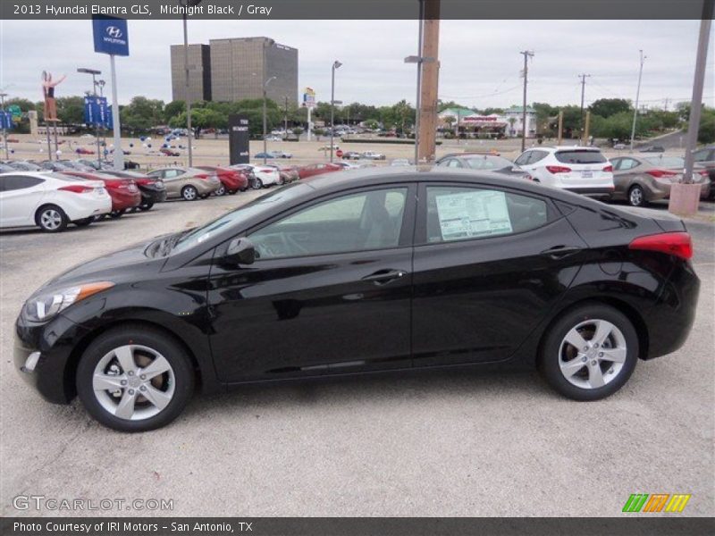 Midnight Black / Gray 2013 Hyundai Elantra GLS
