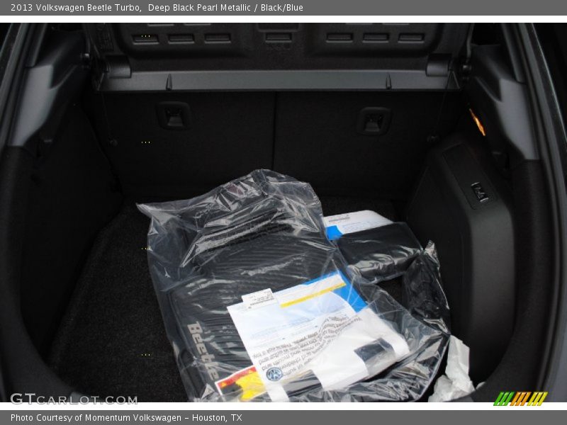 Deep Black Pearl Metallic / Black/Blue 2013 Volkswagen Beetle Turbo