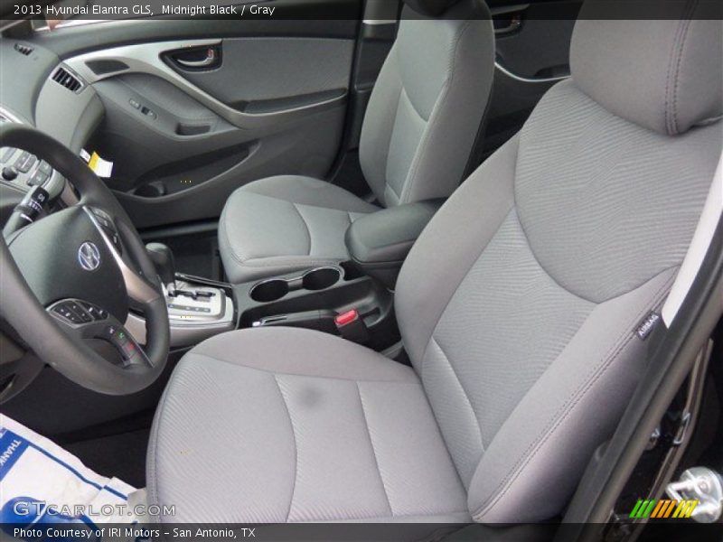 Midnight Black / Gray 2013 Hyundai Elantra GLS