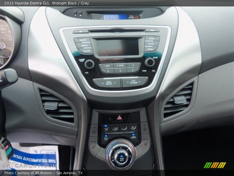 Midnight Black / Gray 2013 Hyundai Elantra GLS