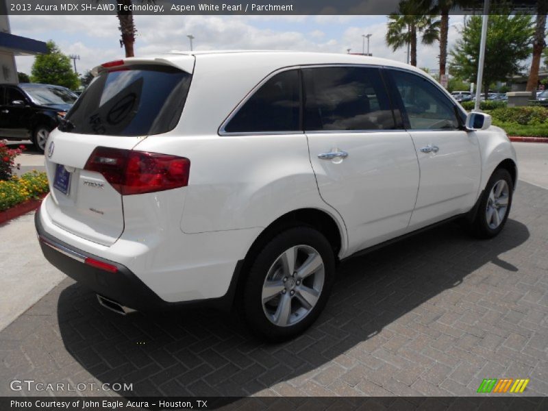 Aspen White Pearl / Parchment 2013 Acura MDX SH-AWD Technology