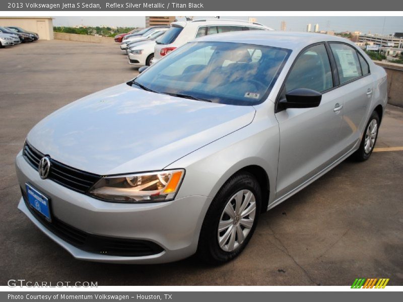 Reflex Silver Metallic / Titan Black 2013 Volkswagen Jetta S Sedan