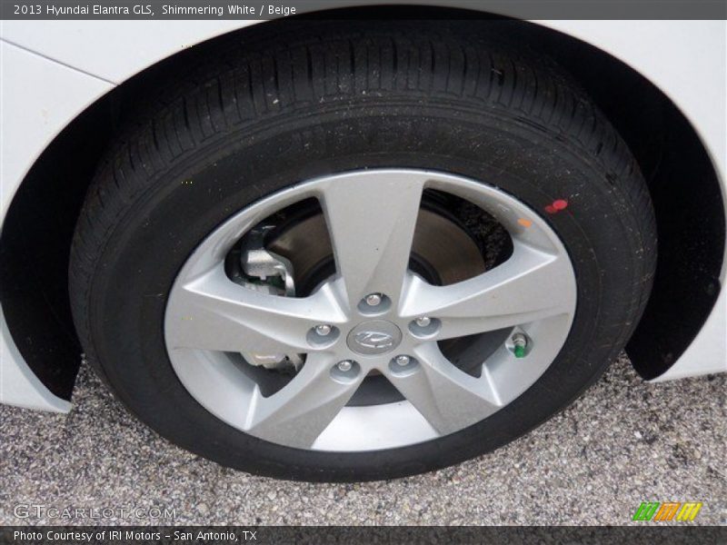 Shimmering White / Beige 2013 Hyundai Elantra GLS