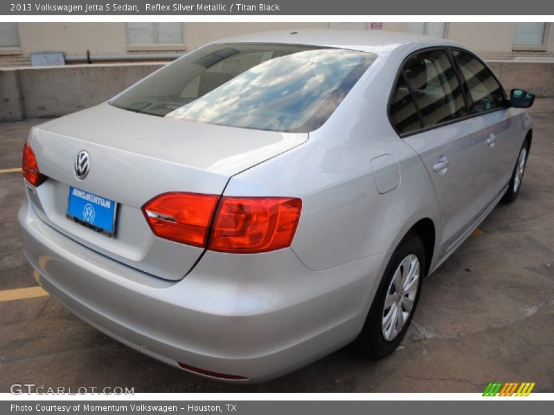 Reflex Silver Metallic / Titan Black 2013 Volkswagen Jetta S Sedan