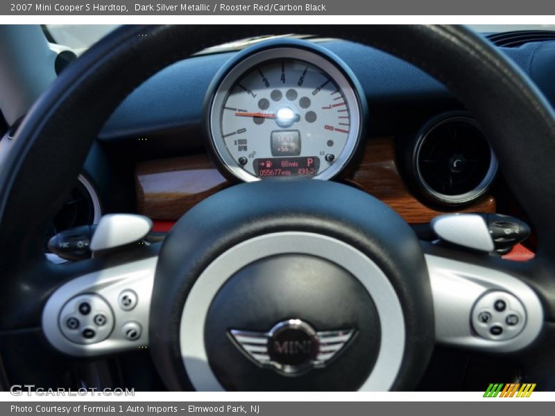 Dark Silver Metallic / Rooster Red/Carbon Black 2007 Mini Cooper S Hardtop