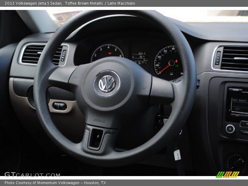 Toffee Brown Metallic / Latte Macchiato 2013 Volkswagen Jetta S Sedan