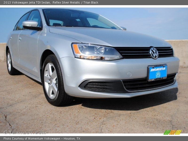 Reflex Silver Metallic / Titan Black 2013 Volkswagen Jetta TDI Sedan