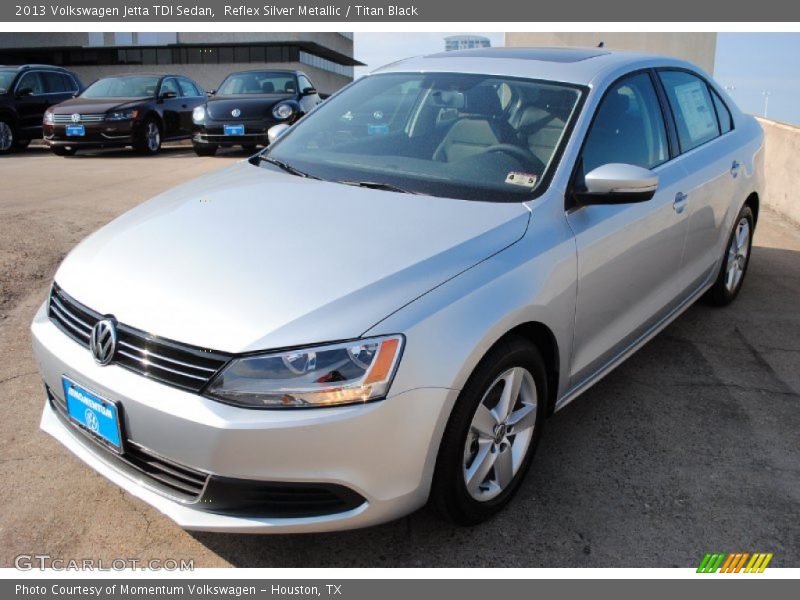 Reflex Silver Metallic / Titan Black 2013 Volkswagen Jetta TDI Sedan
