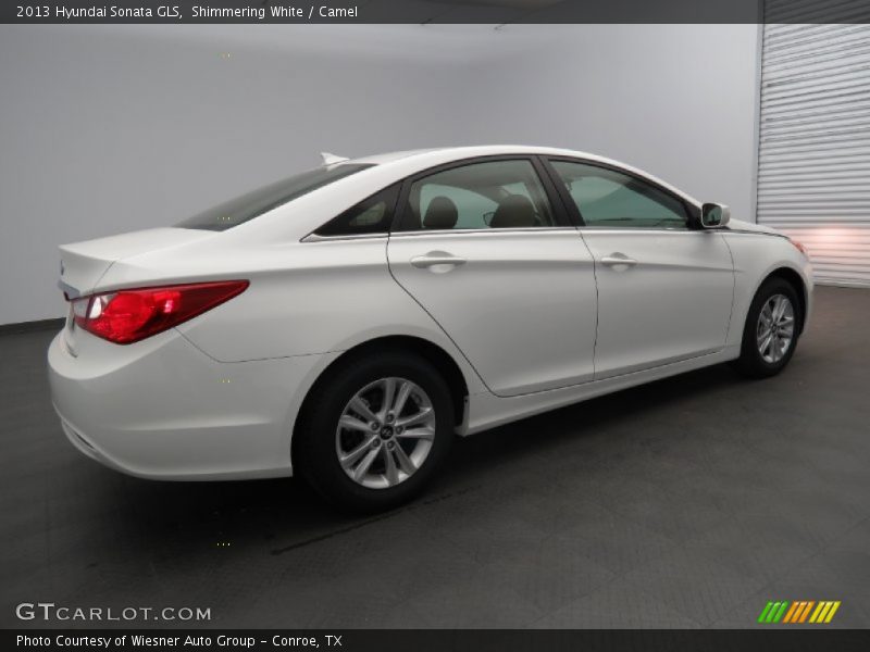 Shimmering White / Camel 2013 Hyundai Sonata GLS