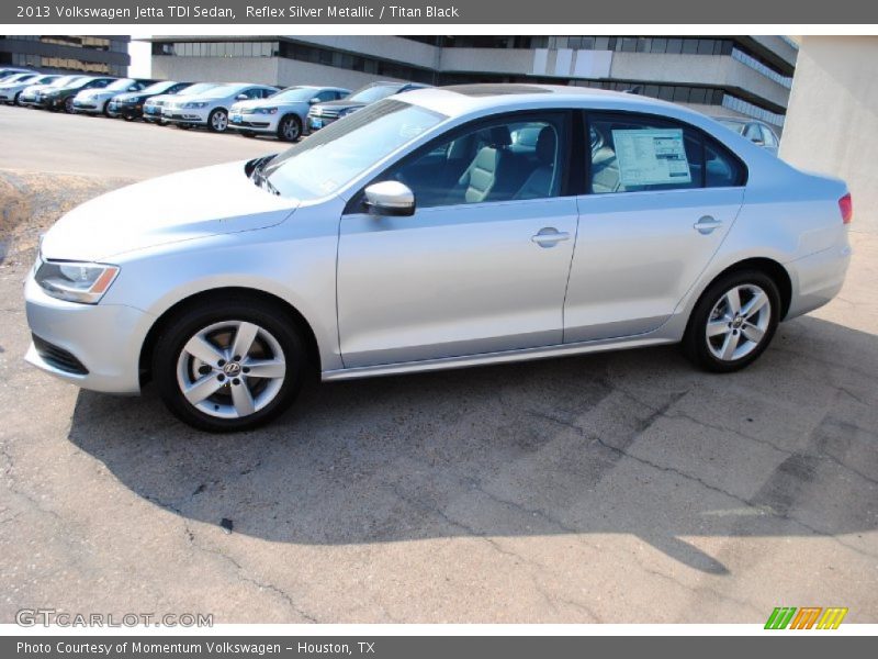 Reflex Silver Metallic / Titan Black 2013 Volkswagen Jetta TDI Sedan