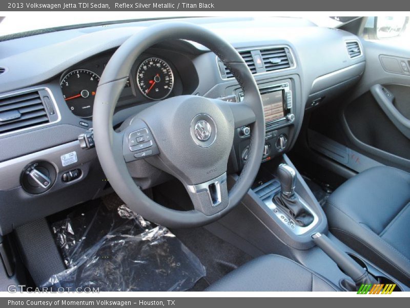 Reflex Silver Metallic / Titan Black 2013 Volkswagen Jetta TDI Sedan
