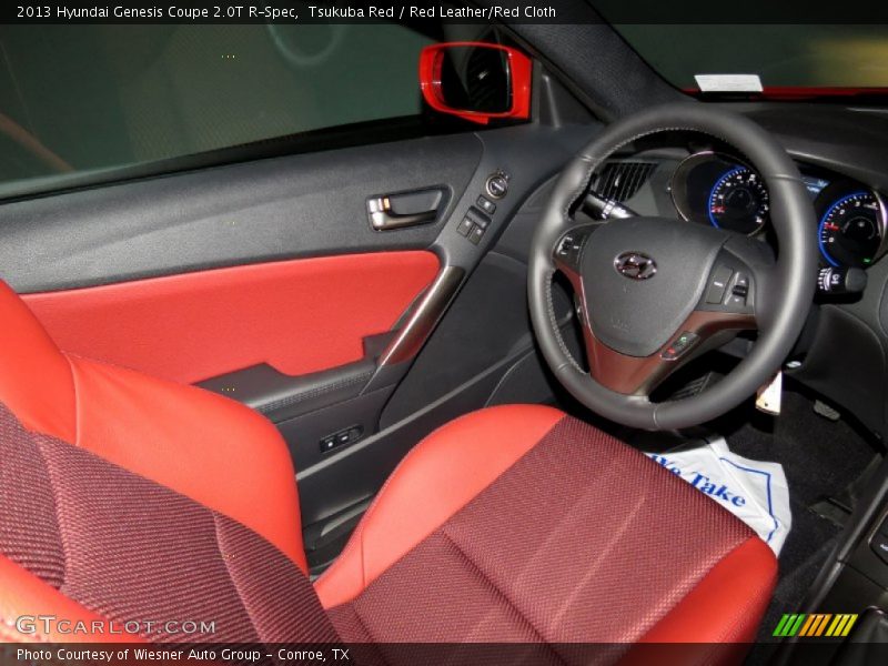 Tsukuba Red / Red Leather/Red Cloth 2013 Hyundai Genesis Coupe 2.0T R-Spec
