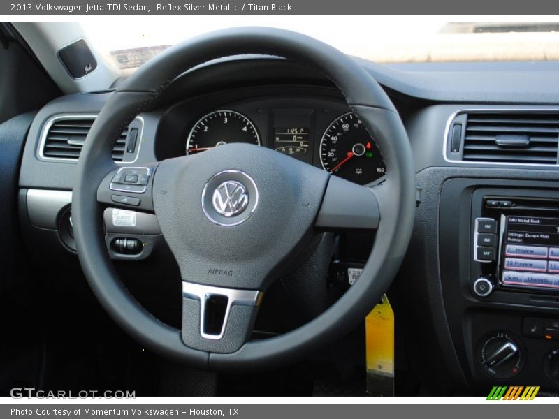 Reflex Silver Metallic / Titan Black 2013 Volkswagen Jetta TDI Sedan