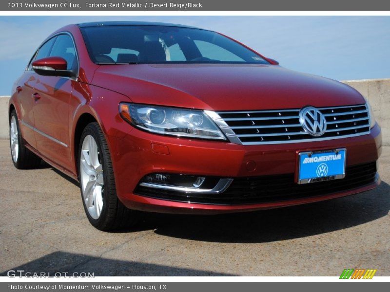 Fortana Red Metallic / Desert Beige/Black 2013 Volkswagen CC Lux