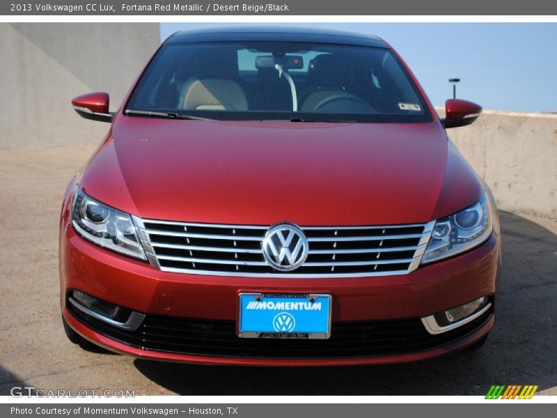Fortana Red Metallic / Desert Beige/Black 2013 Volkswagen CC Lux