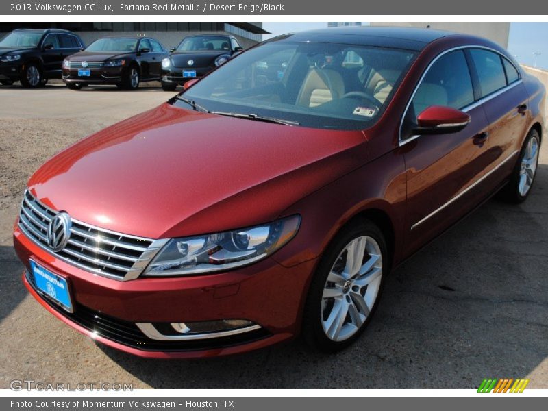 Fortana Red Metallic / Desert Beige/Black 2013 Volkswagen CC Lux