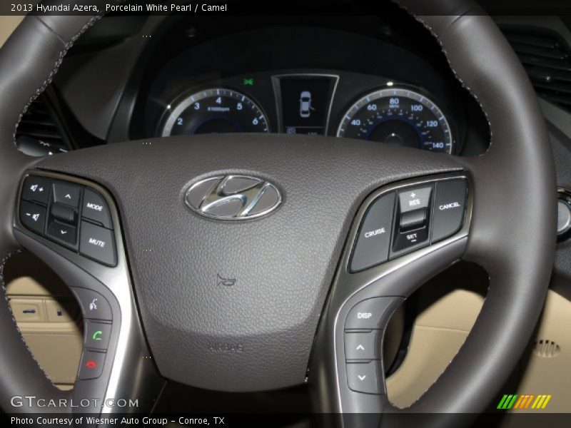 Porcelain White Pearl / Camel 2013 Hyundai Azera