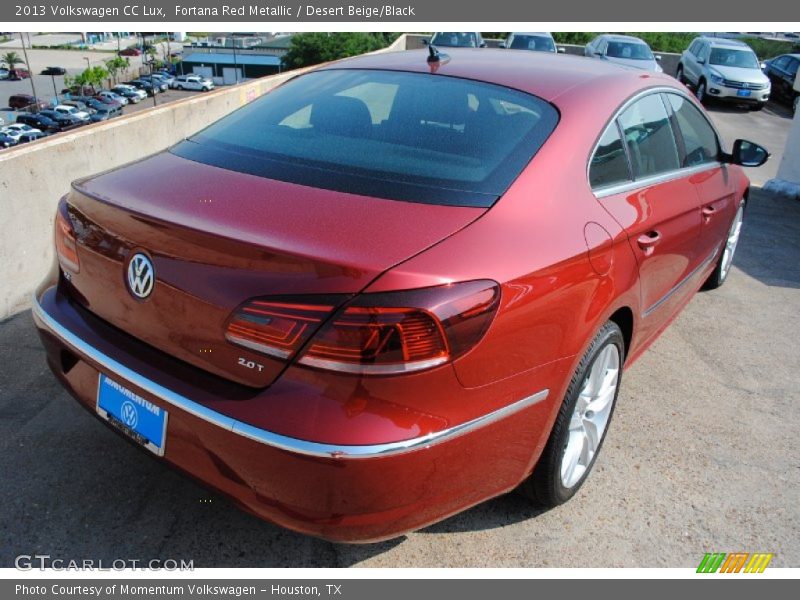 Fortana Red Metallic / Desert Beige/Black 2013 Volkswagen CC Lux