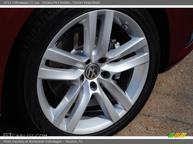 Fortana Red Metallic / Desert Beige/Black 2013 Volkswagen CC Lux