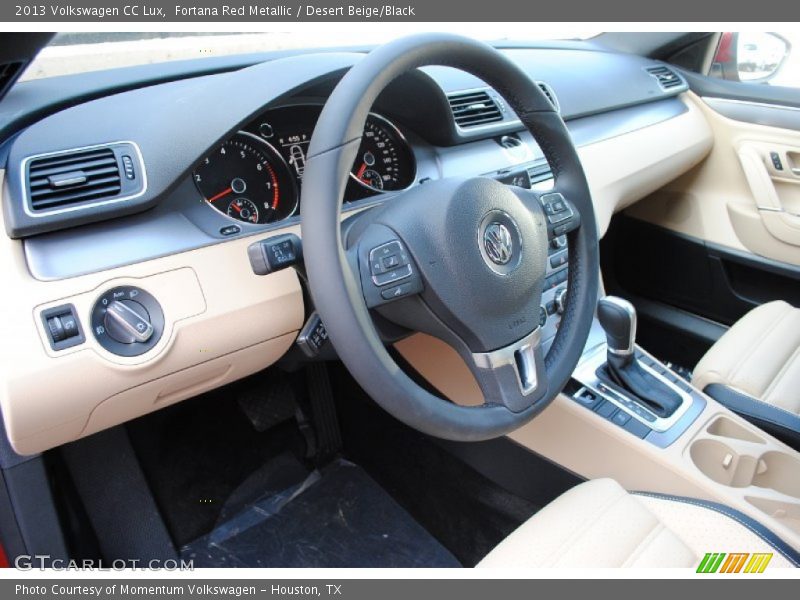 Fortana Red Metallic / Desert Beige/Black 2013 Volkswagen CC Lux