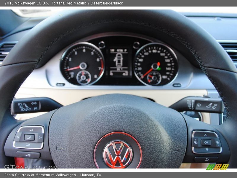 Fortana Red Metallic / Desert Beige/Black 2013 Volkswagen CC Lux