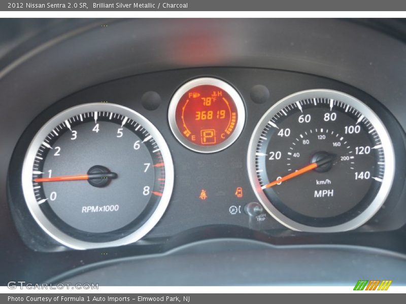 Brilliant Silver Metallic / Charcoal 2012 Nissan Sentra 2.0 SR