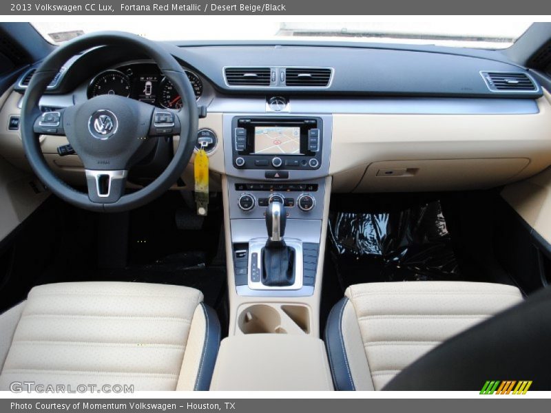 Fortana Red Metallic / Desert Beige/Black 2013 Volkswagen CC Lux