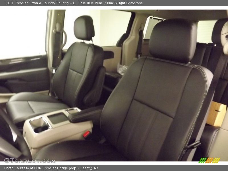 True Blue Pearl / Black/Light Graystone 2013 Chrysler Town & Country Touring - L