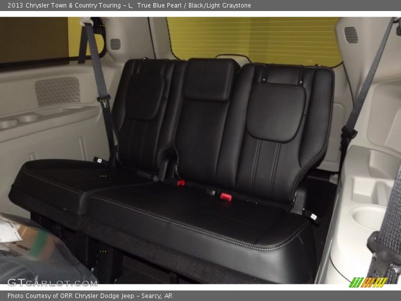 True Blue Pearl / Black/Light Graystone 2013 Chrysler Town & Country Touring - L