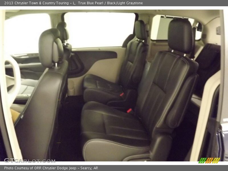 True Blue Pearl / Black/Light Graystone 2013 Chrysler Town & Country Touring - L