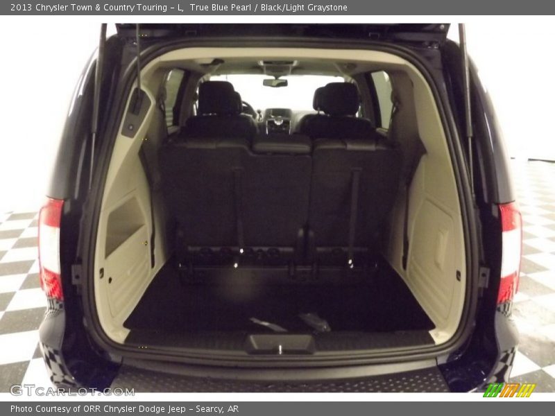 True Blue Pearl / Black/Light Graystone 2013 Chrysler Town & Country Touring - L